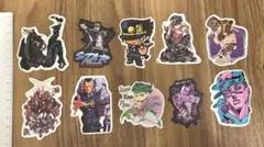 ジョジョの奇妙な冒険 3部4部6部 空条 承太郎 ステッカーシール 10枚セット