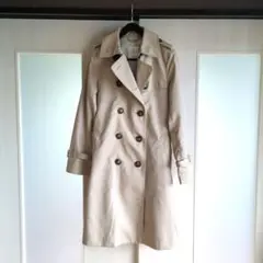 【美品】ViS トレンチコート ベージュ ダブルボタンのサムネイル