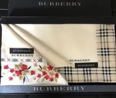 BURBERRY バーバリー　綿100% ハンカチ レディース
