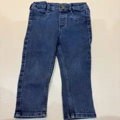 H&M ダークデニム ストレートパンツ 9-12M