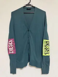 DIESEL 長袖カーディガン 袖ロゴデザインのサムネイル