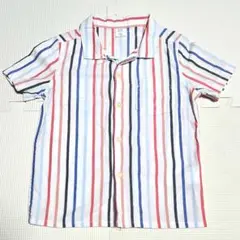 【Gap Kids】ストライプ半袖シャツ　3years(日本サイズ100cm)