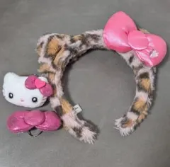 ハローキティ ヒョウ柄カチューシャ