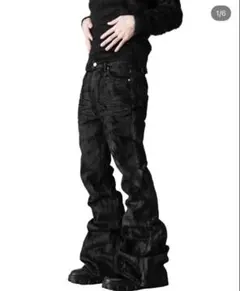 ADAMAS KRONOS GLOSS BLACK FLARE PANTSのサムネイル