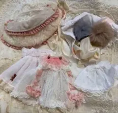 砂糖-白]10cm 無属性ぬいぐるみ お洋服 - メルカリ