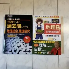 地理総合 地理探求 2冊セット 共通テスト 過去問レビュー 共テ 地理B