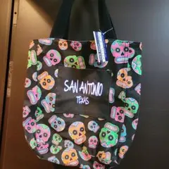 カラフルスカルトートバッグ SAN ANTONIO TEXAS