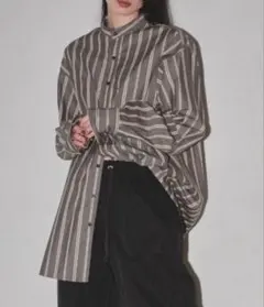 todayful stripe over shirt ベージュ - メルカリ