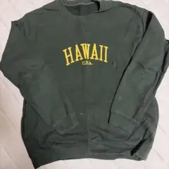 HAWAII U.S.A. 刺繍 スウェット トレーナー