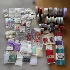 ハンドメイド用リボン・装飾品セット