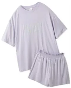 gelato pique カラフルレーヨンロゴTシャツ＆ショートパンツセット