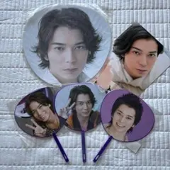 嵐　松本潤 うちわ 4枚セット＋おまけ