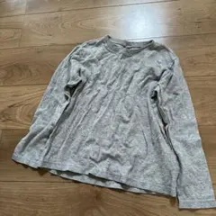 UNIQLO 長袖カットソー 140 グレー③