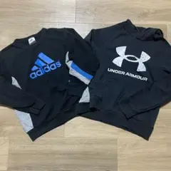 adidas アディダス　アンダーアーマー　トレーナー 2枚セット　140