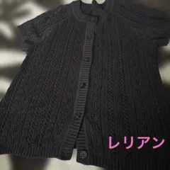 ♦レリアン 半袖ニットカーディガン /シルク入のサムネイル