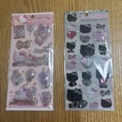 キラキラカプセルシール　キラキララインストーンシーン　キティちゃん　サンリオ