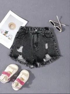 SHEIN ダメージショートパンツ 8Y