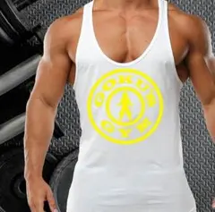 ドラゴンボール タンクトップ インナー アンダーウエア ゴールドジム 白