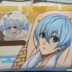 氷織羊　極楽湯　マフラータオル　缶バッジ