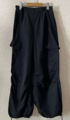 ブラック ワークパンツ・カーゴパンツＬ