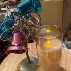 クリスマスベル オーナメント LEDキャンドル 5点セット￼のサムネイル
