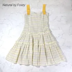Natural by Foxey ワンピース ボーダー リモーネドレス イエローのサムネイル