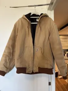 Carhartt ダック地 フーデッドジャケット ブラウン Mのサムネイル