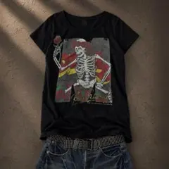00s y2k RNA Skull Rose Graphic Teeのサムネイル