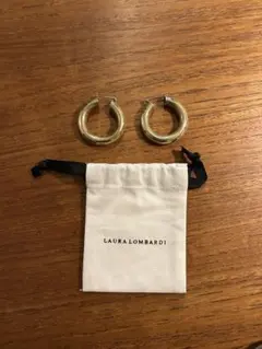 LAURA LOMBARDI フープピアス 約直径4cm