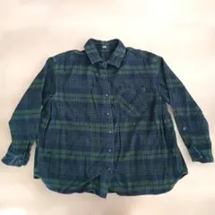 RCWB チェック柄 長袖シャツ グリーン ネイビー