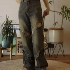 ✨極美品✨ osrs オシリス カットワイドデニム S