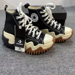 美品　CONVERSE 厚底　ランスターモーション　ハイカット　23.5 ランスター モーション STORM PINK ハイカット 172247C
