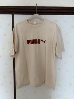 PUMA Tシャツ ベージュ 半袖 ロゴプリント