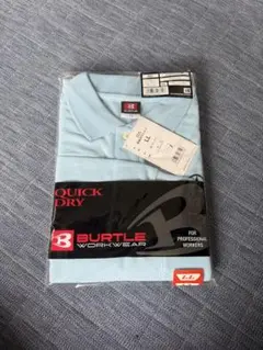 新品 BURTLE 長袖ポロシャツ 203 サックス LL