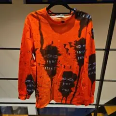 WIND AND SEA 長袖Tシャツ ロンT サイズS オレンジ 総柄のサムネイル
