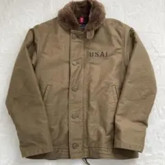 【ALPHA】アルファ N-1 デッキジャケット U.S.A.L. カーキ M ALPHA】アルファ N-1 デッキジャケット U.S.A.L. カーキ M - メルカリ