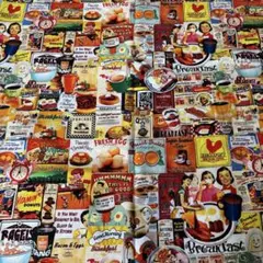 ‪ஐ‬⋆*レトロなアメリカン カフェ 生地約45×110