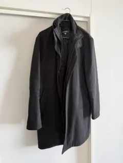 TEIJIN MEN'S SHOP ステンカラーコート LLサイズ ブラック