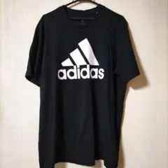 【古着】adidas ブラック Tシャツ XL