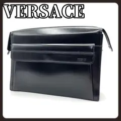 美品/機能性抜群】VERSACE 高級レザー ショルダーバッグ 