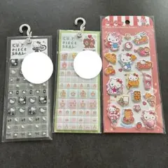 キティ モンチッチ タイルシール ジュエルマシュマロステッカーズ セット