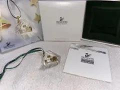 【美品】Swarovski クリスマスオーナメント 家型スワロフスキー 箱付