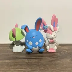 ポケモン肩ズン 3セット ラルトス/マリルリ/ニンフィア
