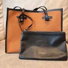 GIANNI CHIARINI トートバッグ ポーチ付き　Mサイズのサムネイル