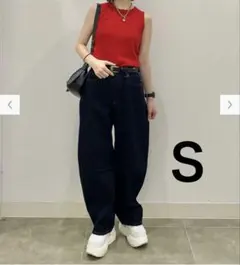 リブタンクトップ　Sサイズ　レッド