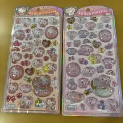 新品　うるちゅるポップシール　サンリオ　ハローキティ　マイメロディ　ベビー　2枚