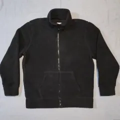 GAP ボアジャケット フリースジャケット フルジップアップ ブラック Lサイズ