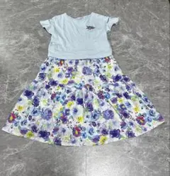 美品アナスイミニ花柄ワンピース140