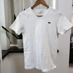 LACOSTE スリムフィット ホワイト Tシャツ US XS
