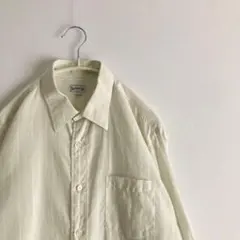 80s~90s ヴィンテージ レトロ y2k 古着 長袖シャツ バーバリー 白